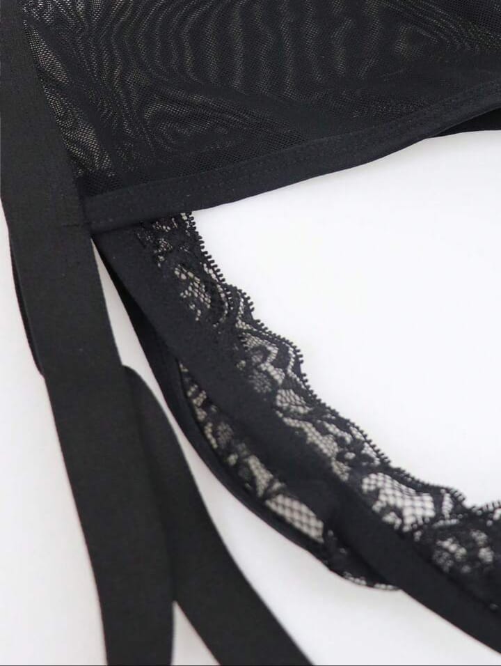 Eclipse Lace Open-Back Thong